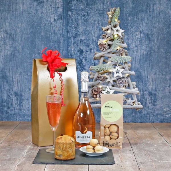 Sparkling Rosé & Panettone Gift Box